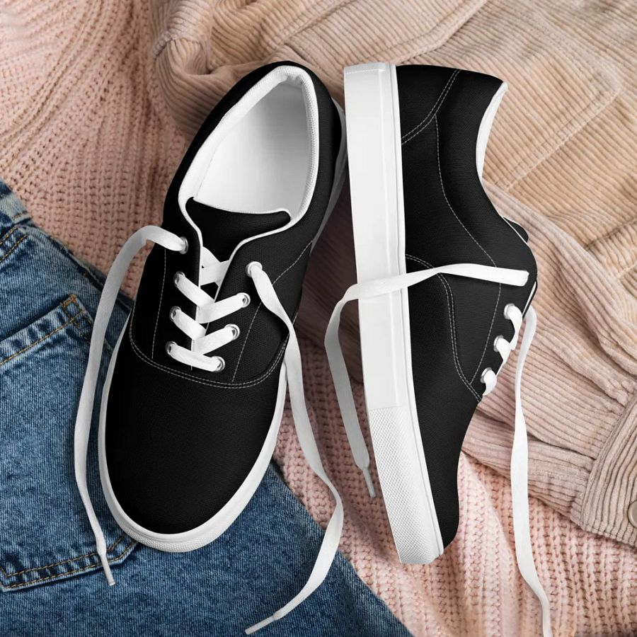 Default Women's Lace-Up Canvas Shoes product image (9)