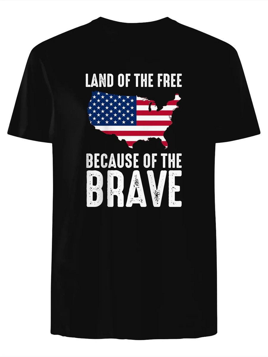 Land Of The Free Because Of The Brave T-Shirt product image (4)