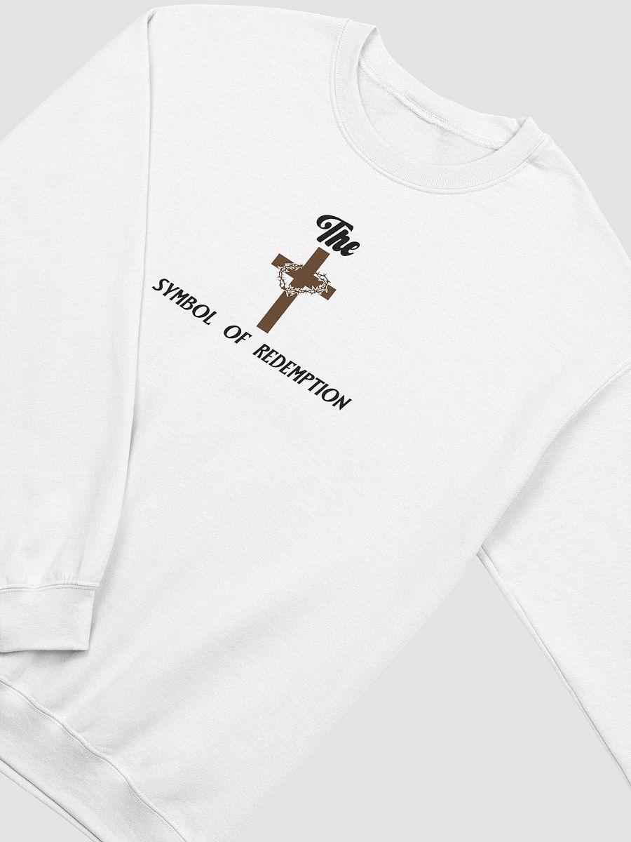 Crisp Comfort Crewneck Sweatshirt (THE CROSS. SYMBOL OF REDEMPTION.) product image (3)