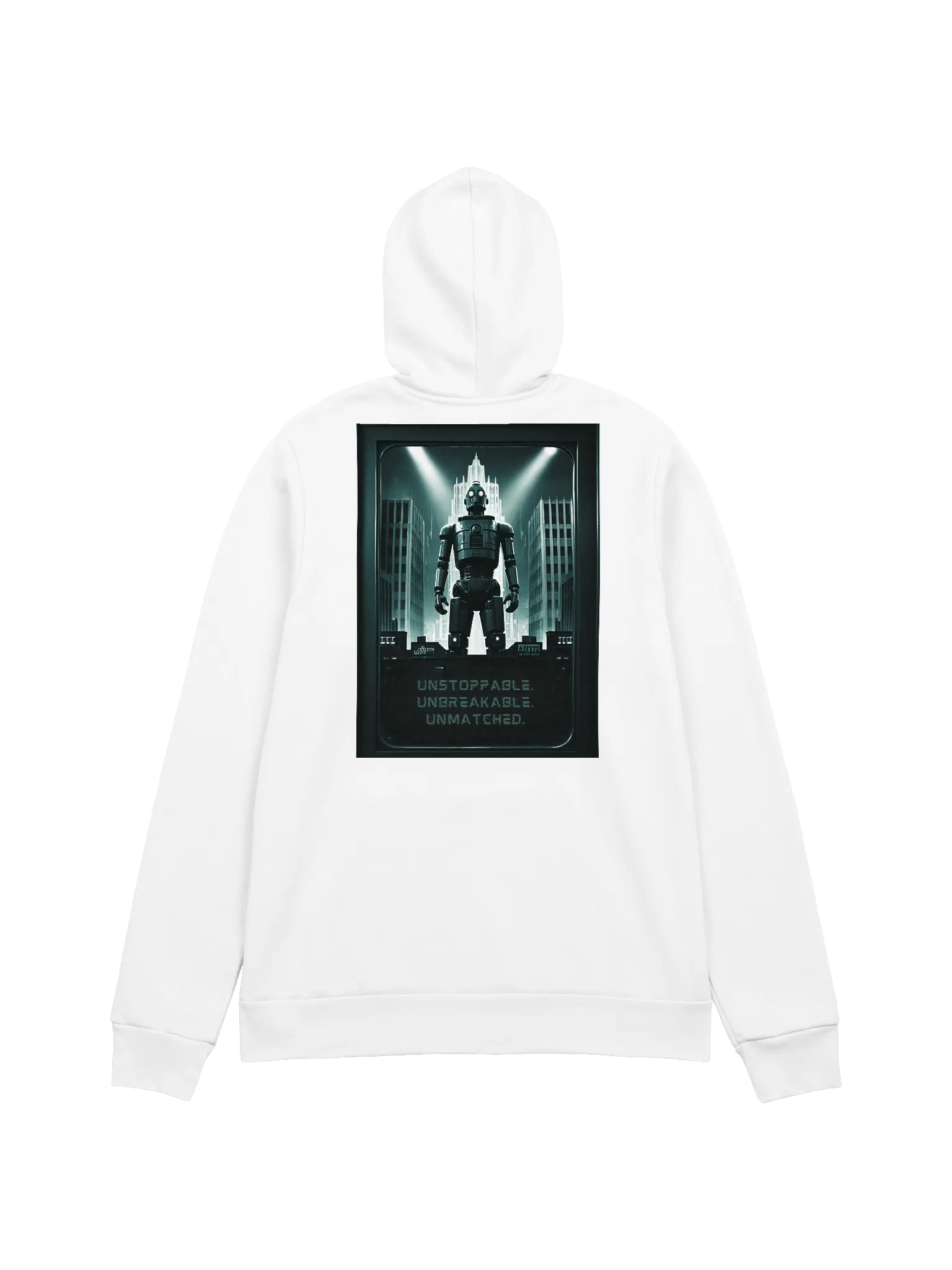 Unstoppable, Unbreakable, Unmatched Back Graphic - Vintage Sci-Fi Hoodie product image (7)
