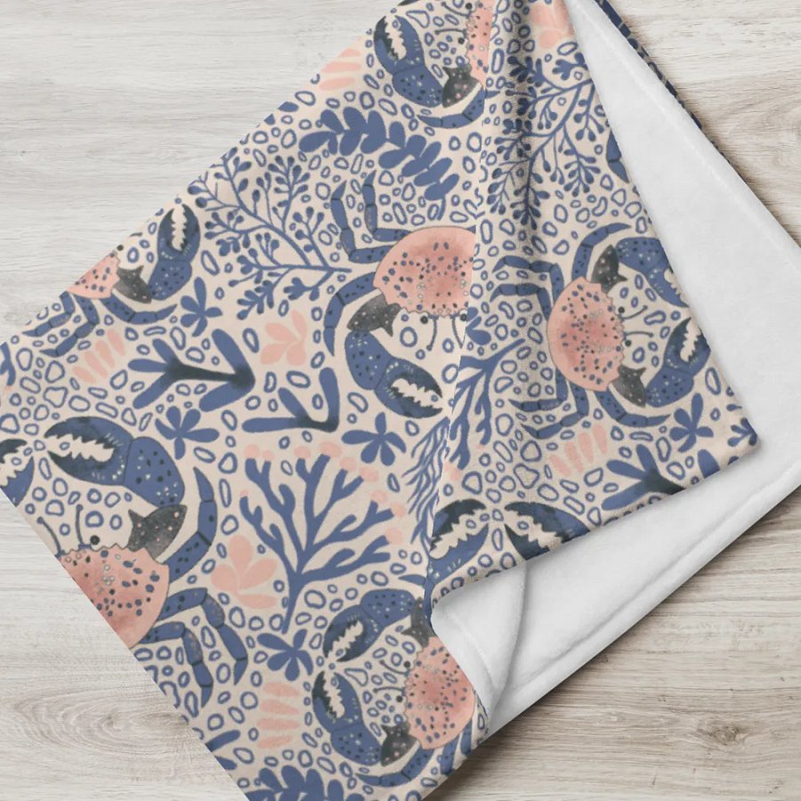 Seaside Serenity All-Over Print Throw Blanket product image (17)