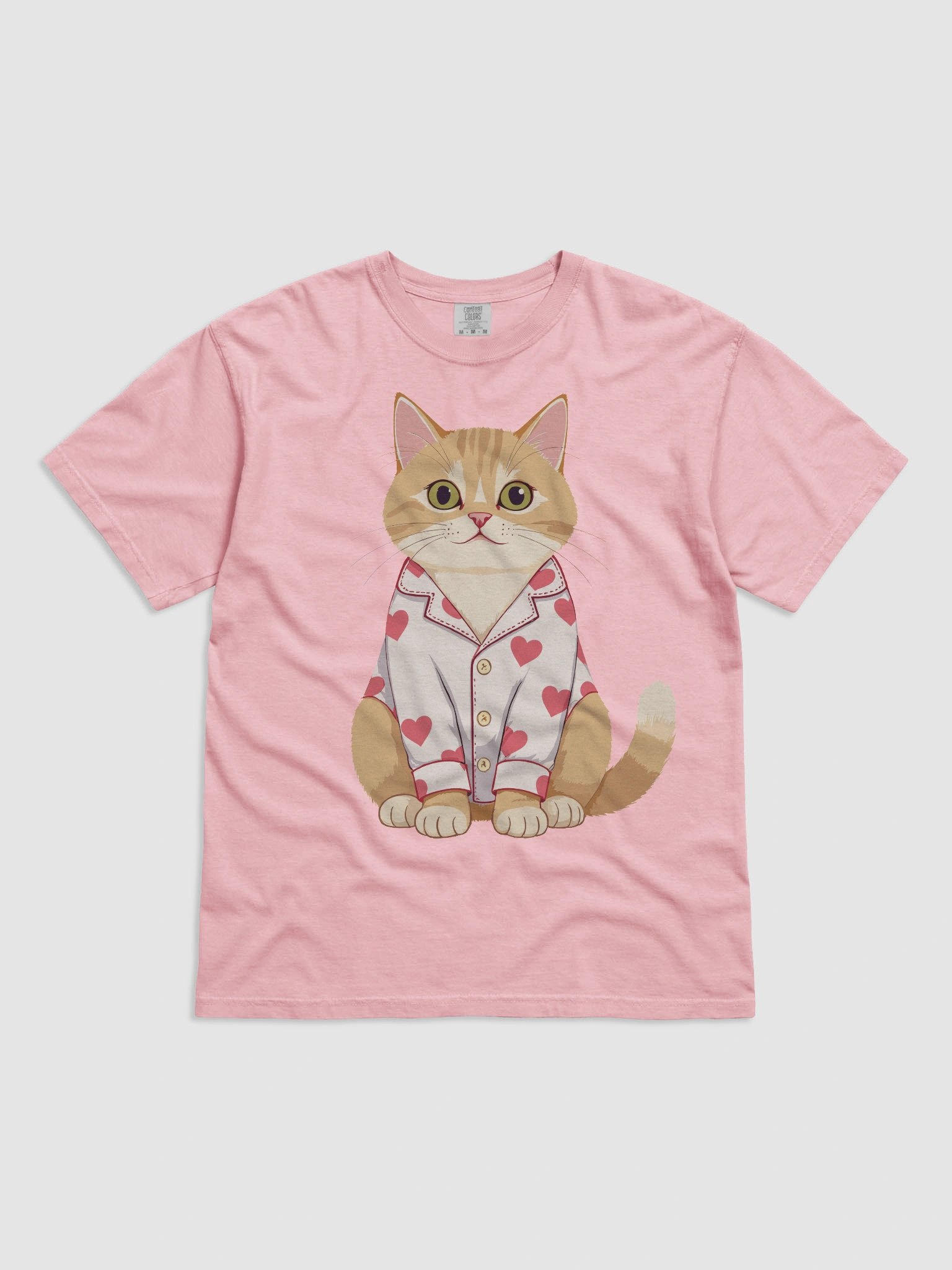 Lovely Hearts Cat T-Shirt product image (1)
