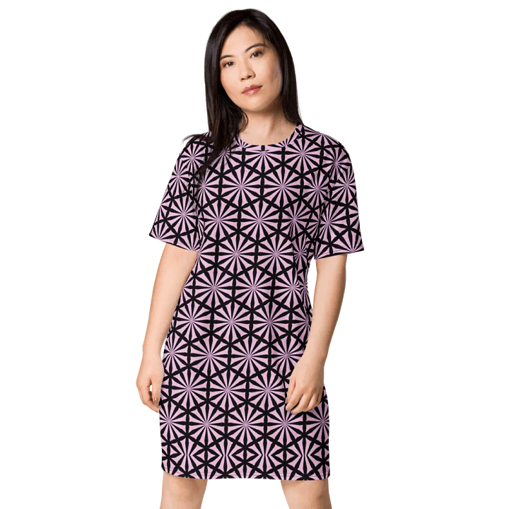 Abstract Shapes and Angles T Shirt Dress product image (1)