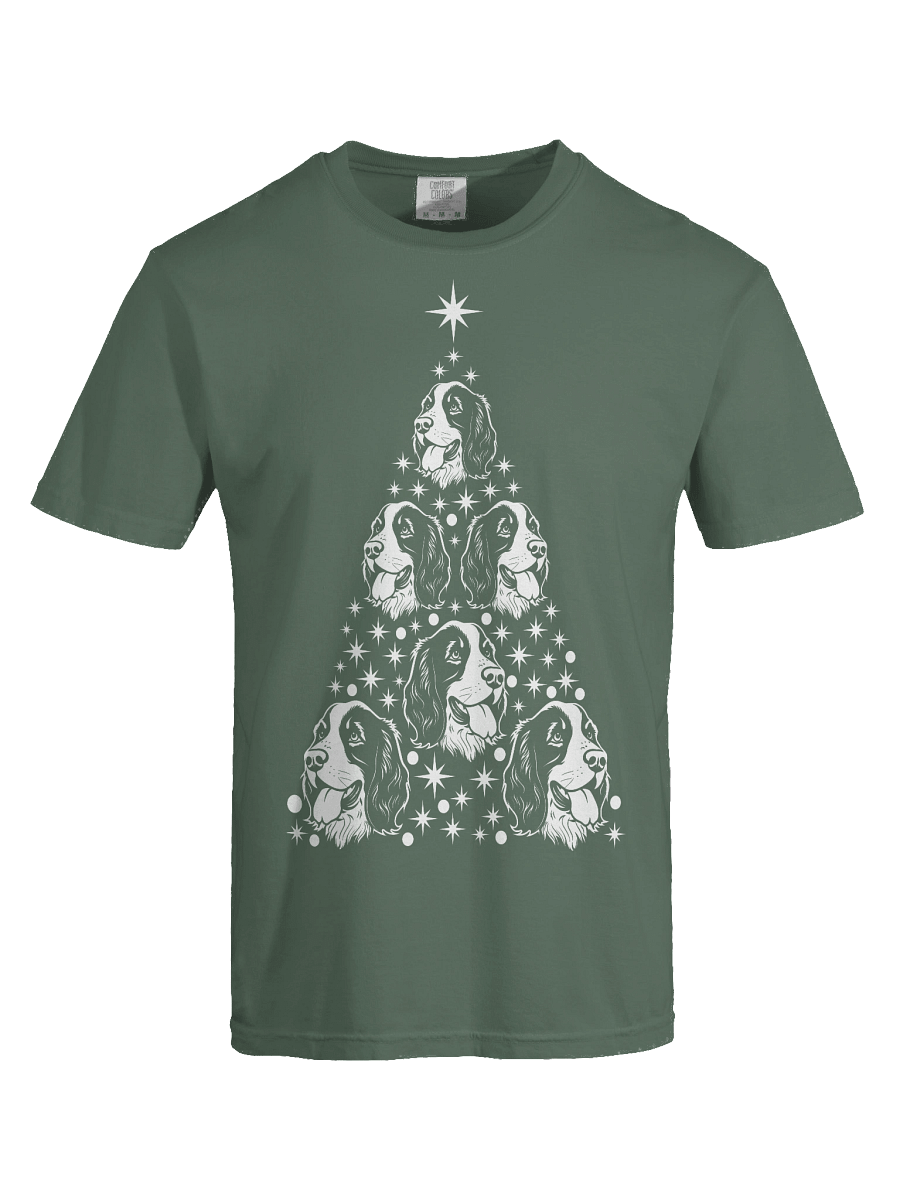 Springer Spaniel Christmas Tree T-Shirt product image (27)