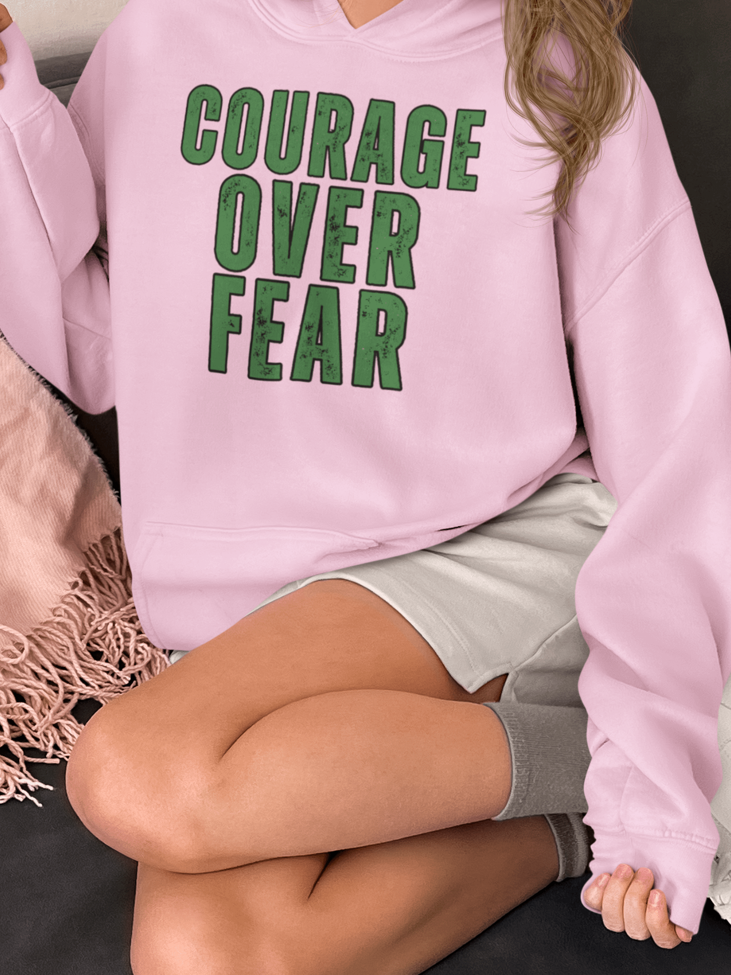 Courage Over Fear Gildan Classic Hoodie - Light product image (15)