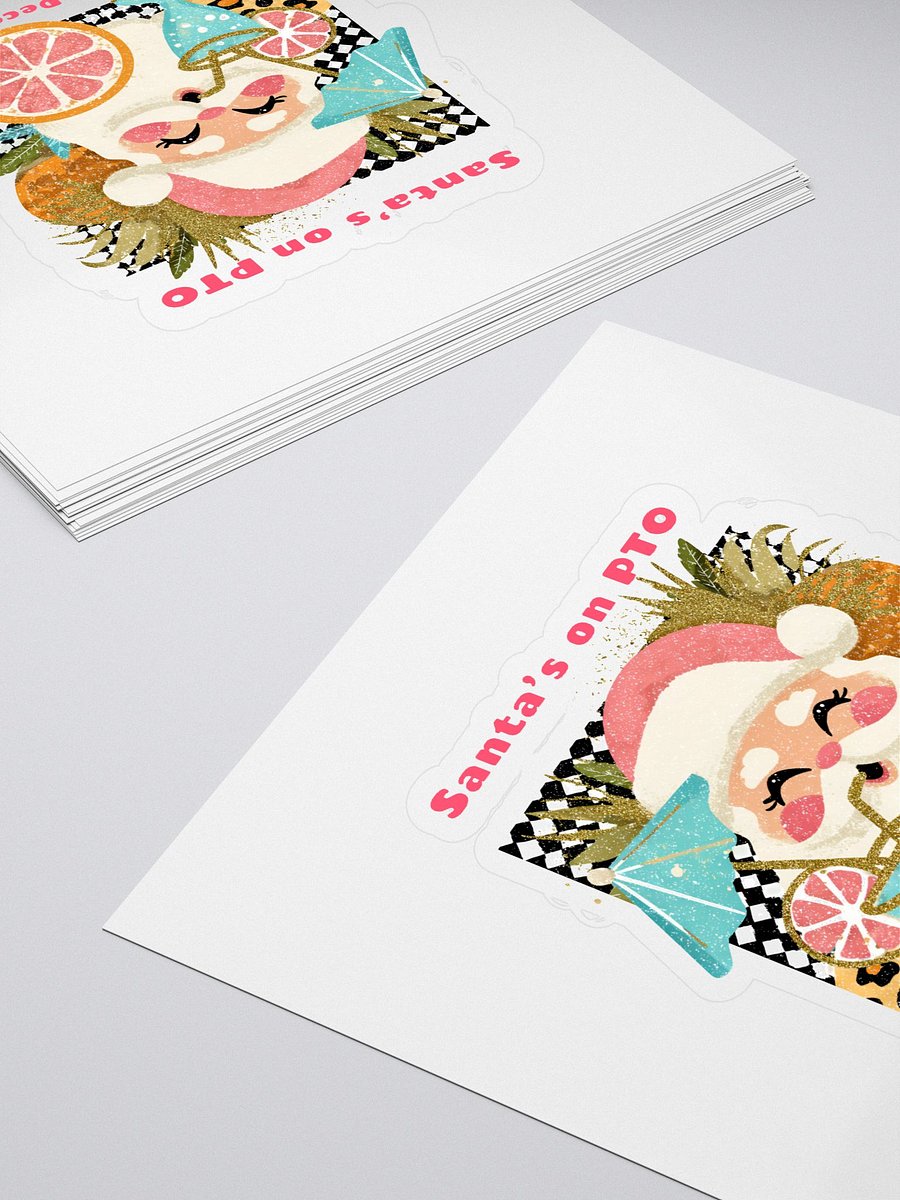 Tropical Santa Kiss Cut Stickers product image (4)