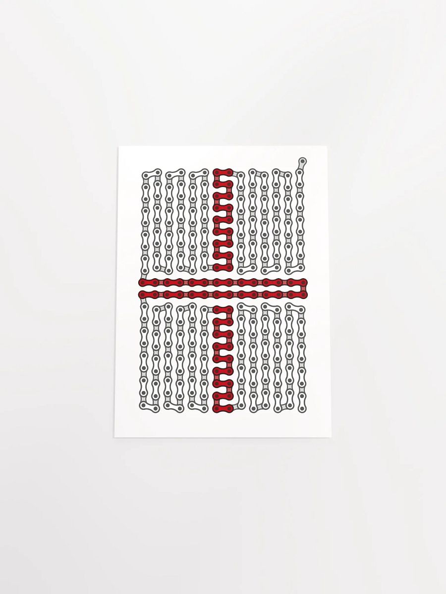 England Bike Chain Flag Poster product image (4)