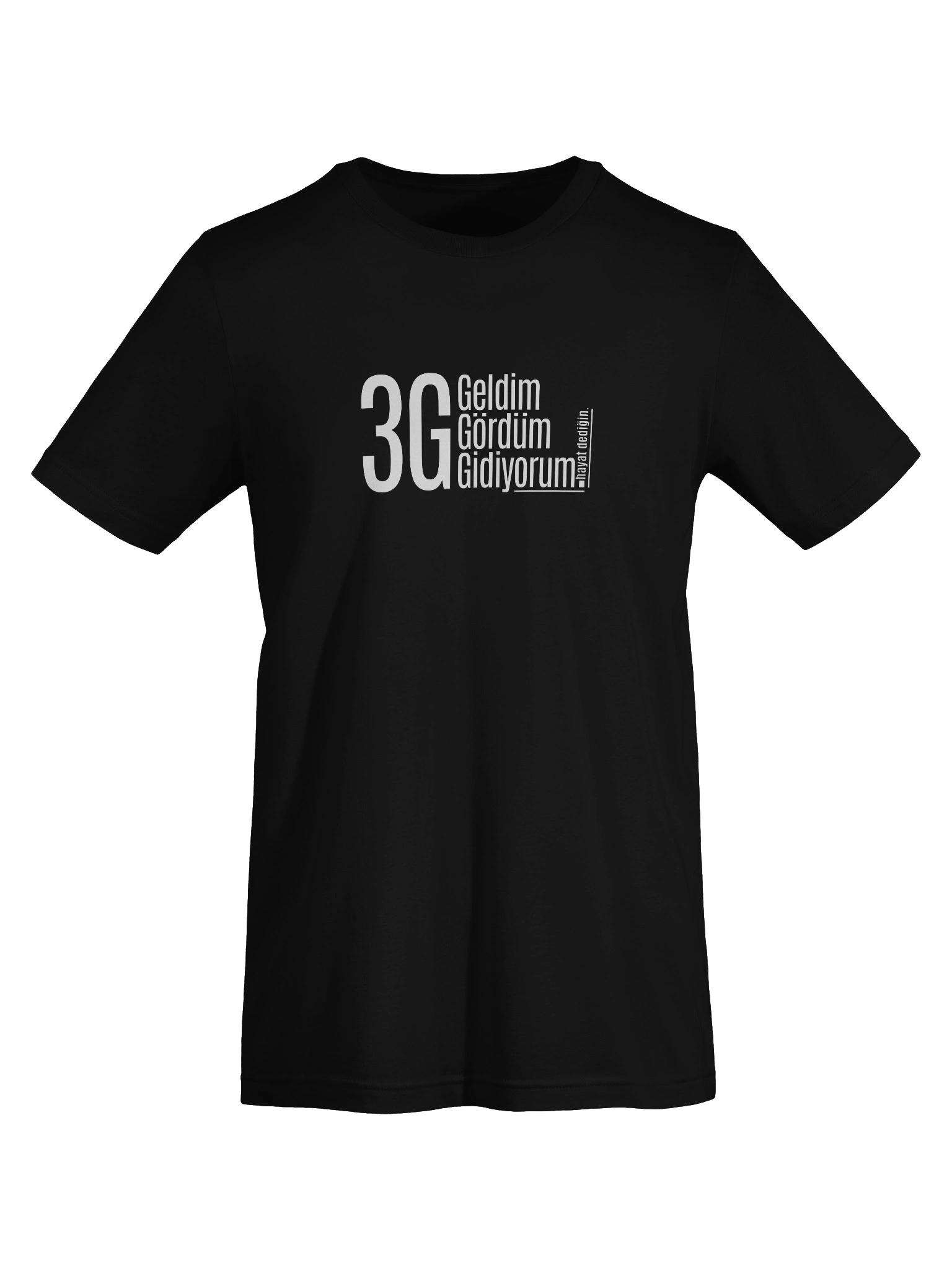 3G Minimalist Felsefe: "Geldim Gördüm Gidiyorum" Türkçe Tasarımlı Bella+Canvas Supersoft %100 Pamuk Tişört product image (7)