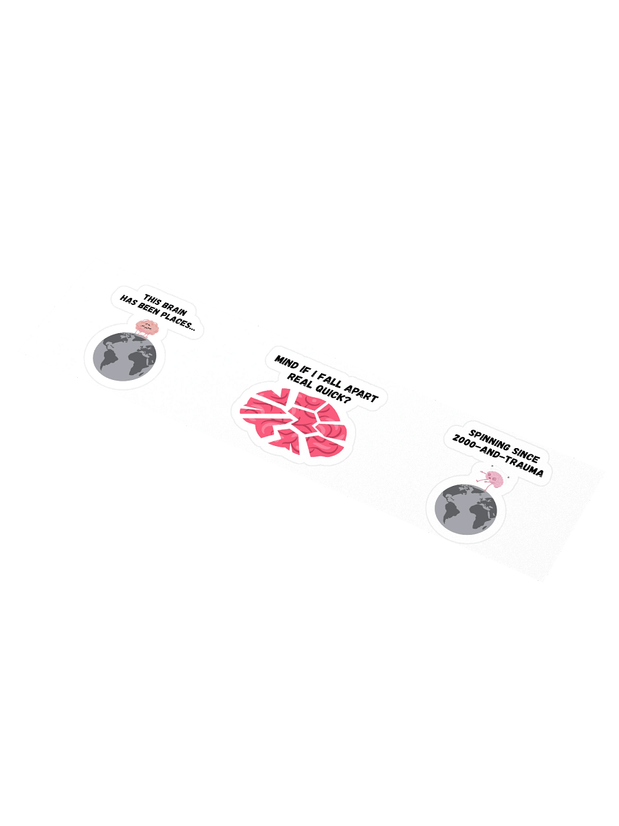 "A Lot On Your Mind" Trio Sticker Sheet product image (1)