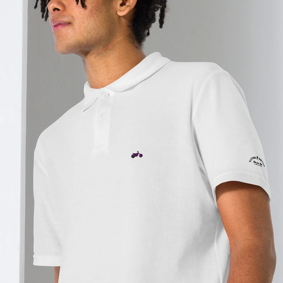 Scrambler Embroidered Unisex Pique Polo Shirt product image (6)