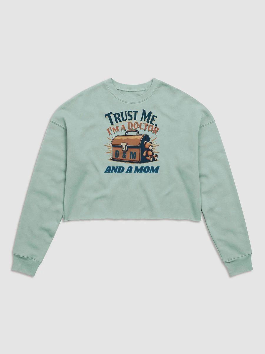 Doctor Mom Illustrated Crop Sweatshirt product image (3)