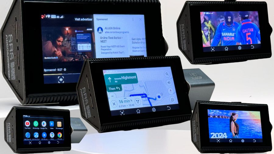 SRS ABSOLUTE 2K 4G Smart Dash Cam | Android| ADAS | 24x7 Remote Audio/Video/GPS Monitor| BT WIFI HotSpot|Motion/G-Sensor| Maps-Apps-PlayStore | MicroSD support| Steering Control |Reverse Parking -Gen2 product image (2)