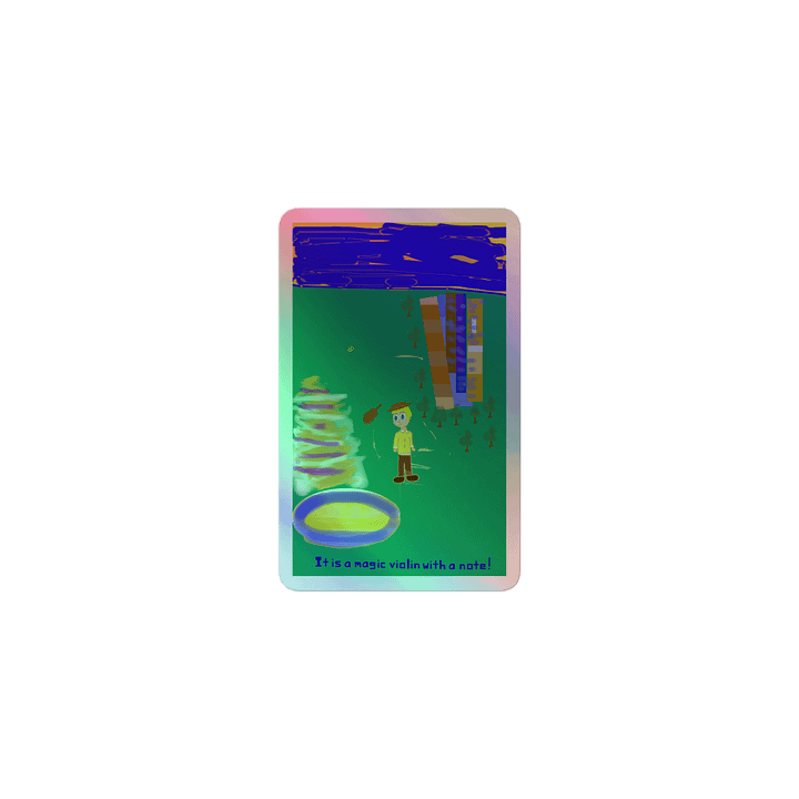 Magic Violin Holographic Sticker Sheet product image (1)