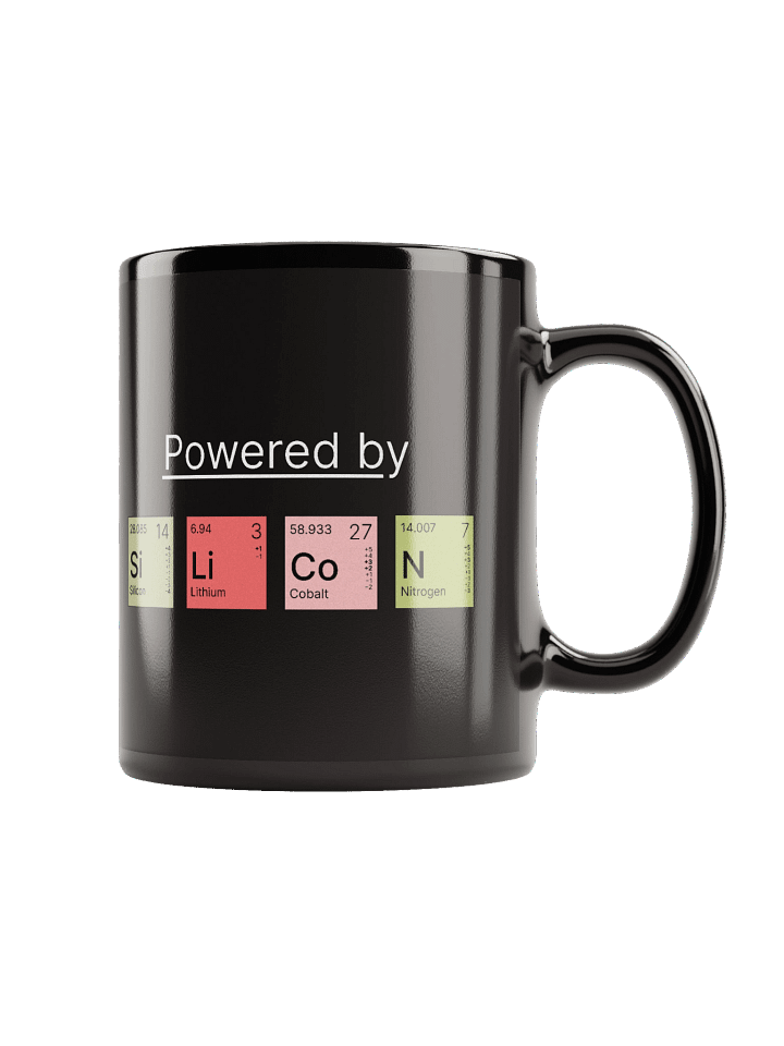 Powered by SiLiCoN - Black Glossy Mug product image (1)
