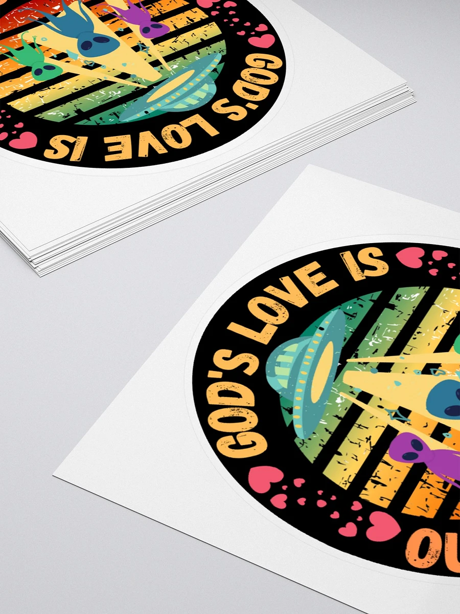 God's Love Is Out Of This World Sticker product image (4)