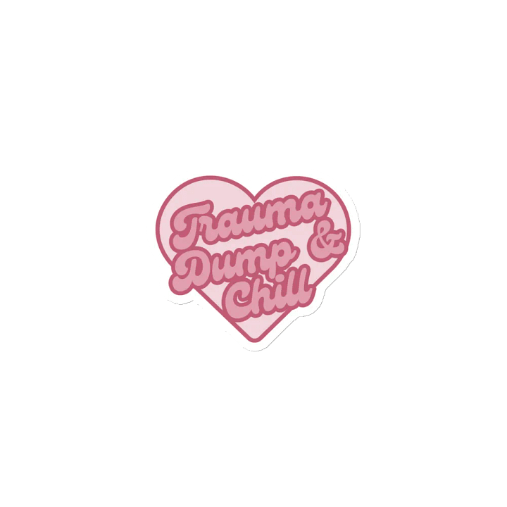 Trauma Dump & Chill Heart Magnets product image (1)