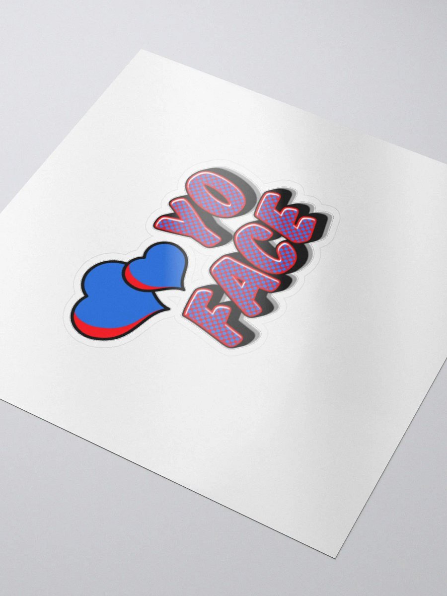 blue Love yo face sticker product image (3)