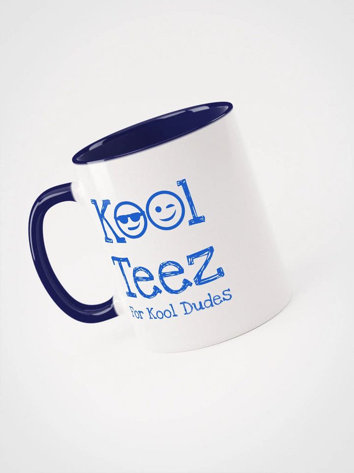 Blue White Ceramic Mug For Kool Dudes product image (2)