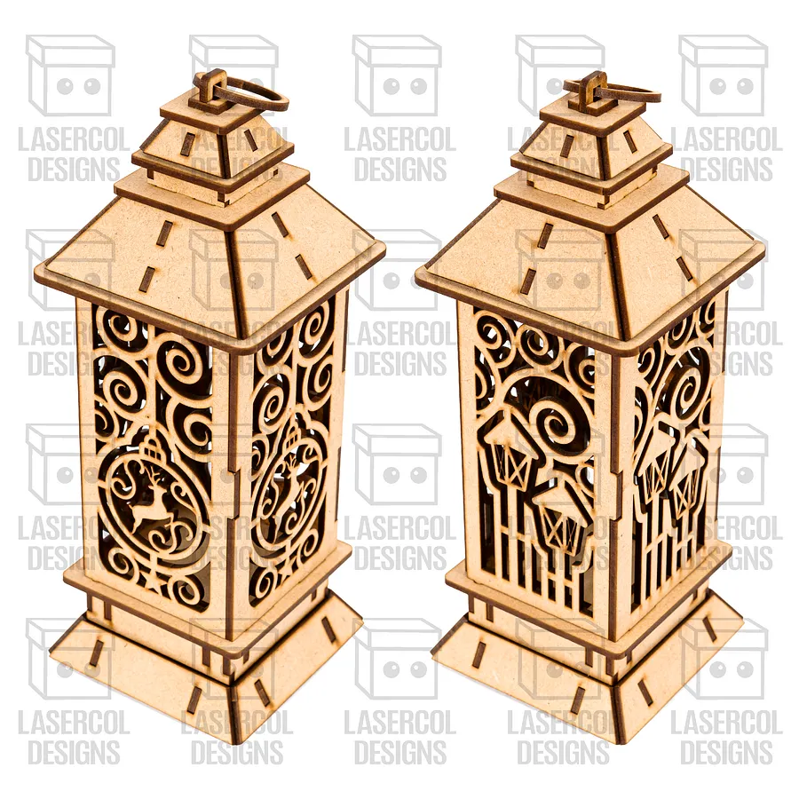 Christmas Lanterns (5 Styles) - Laser Cut Files product image (5)
