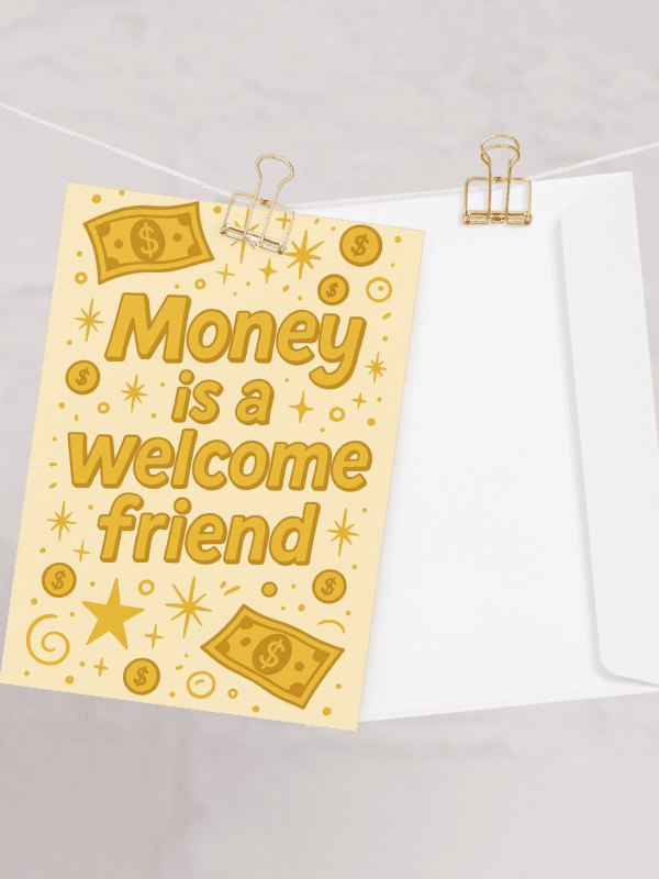 Money Is A Welcome Friend - Card product image (2)