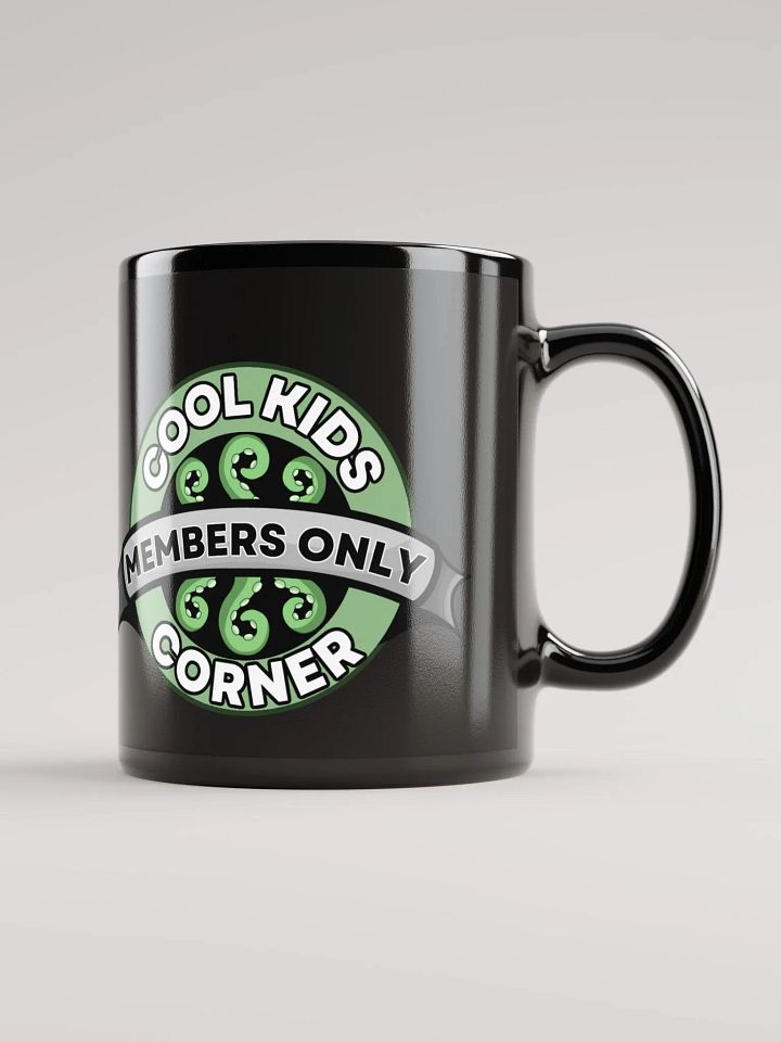 Cool Kids Corner Black Glossy Mug product image (1)