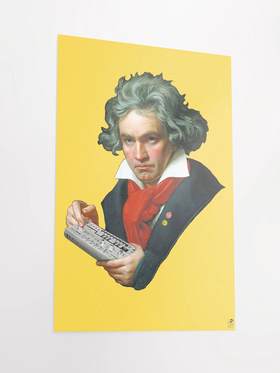 Roland van Beethoven by Frank Fonik, Techno EDM Matte Paper Poster product image (3)