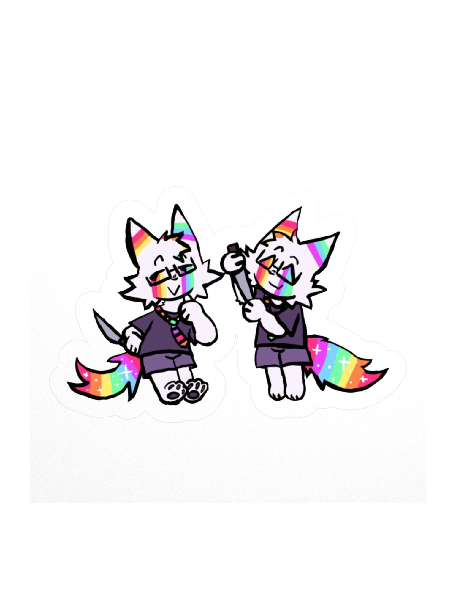 TINY MURDERER GLITTER STICKER product image (2)