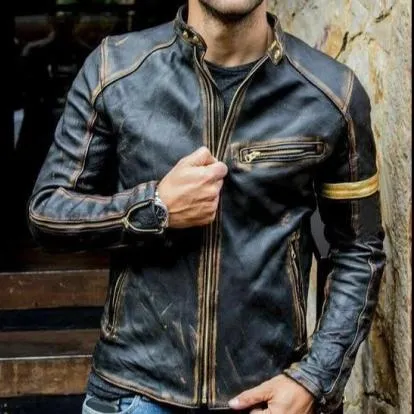 Mens leather jacket product image (1)