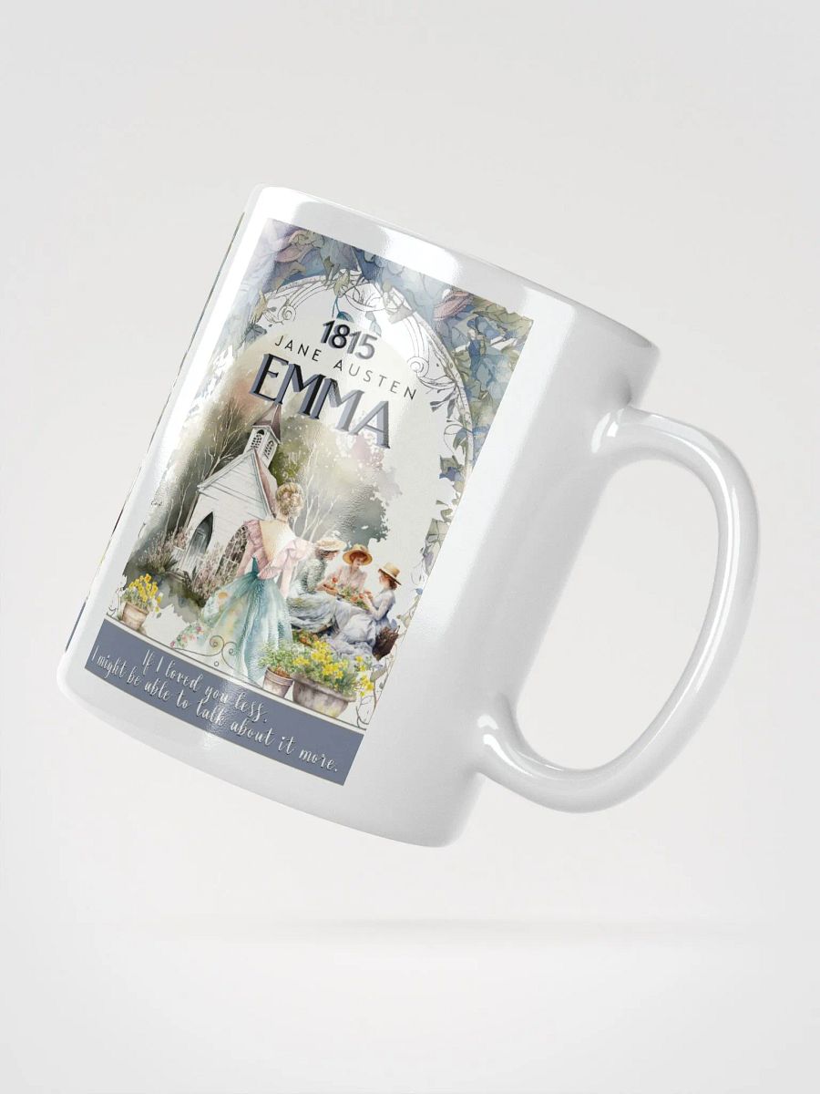 Jane Austen Coffee Mug, Emma Historical Romance Coffee Cup Bookish Literary Jane Austen Fan Art Gift for Her, Bookclub Gift product image (2)