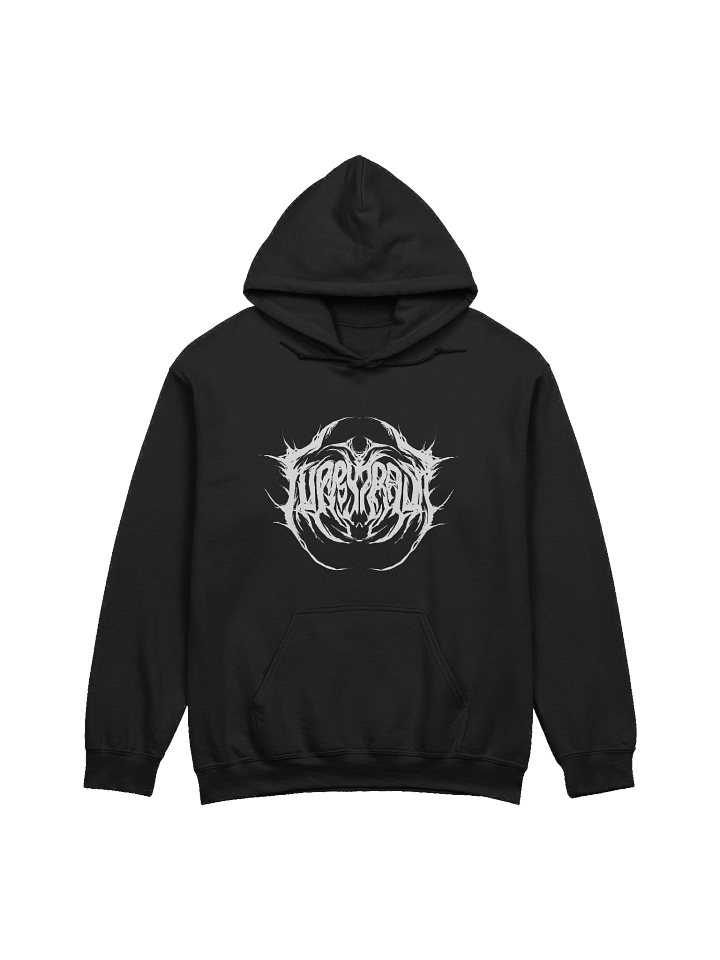 Furry Trash Hoodie – Metal Logo (White Print) product image (5)
