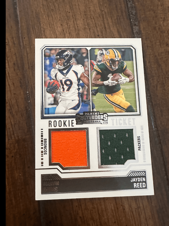 Rookie Jayden Reed and Rookie Marvin Mims Jersey Collectible product image (1)