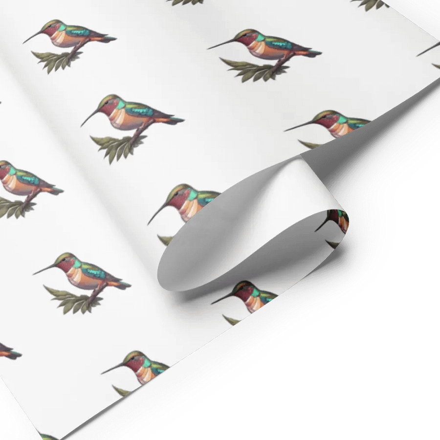 Hummingbird Wrapping Paper Set of 3 sheets product image (3)