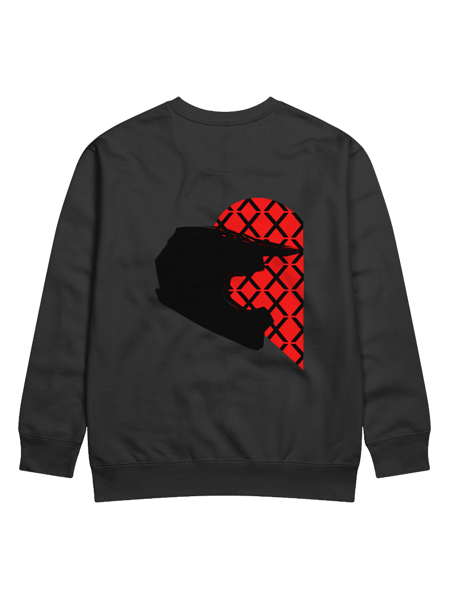 Matching Off-Road Helmet Heart (Black-Left) | Crewneck product image (1)