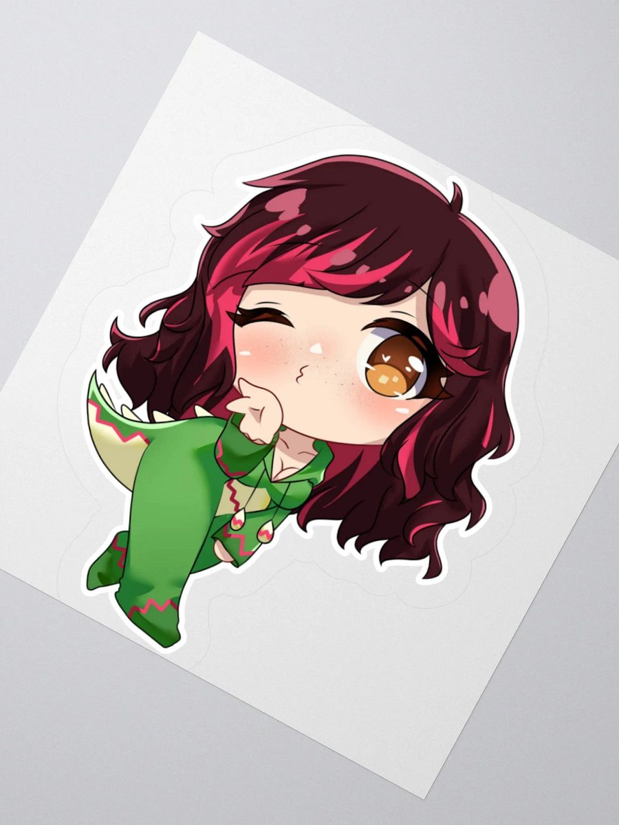 Chibisaurus Kisses Sticker product image (2)