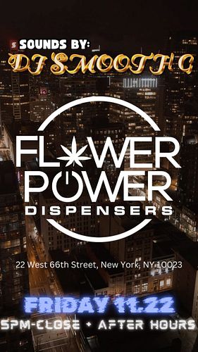 BIG REVEAL EVENT GOING DOWN TODAY @flowerpowerdispensers !MOVIE
22W 66th St. New York, NY

All Day #vibes 
I’ll be rockin’ no...