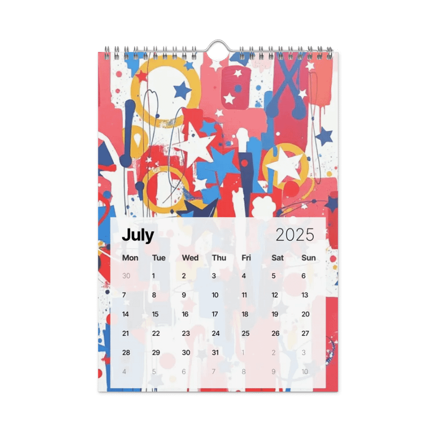 ART ABSTRACT WALL CALENDAR 2025 product image (7)