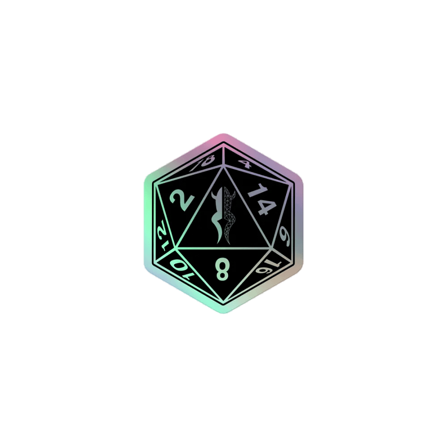 fancy ass croak d20 sticker product image (1)