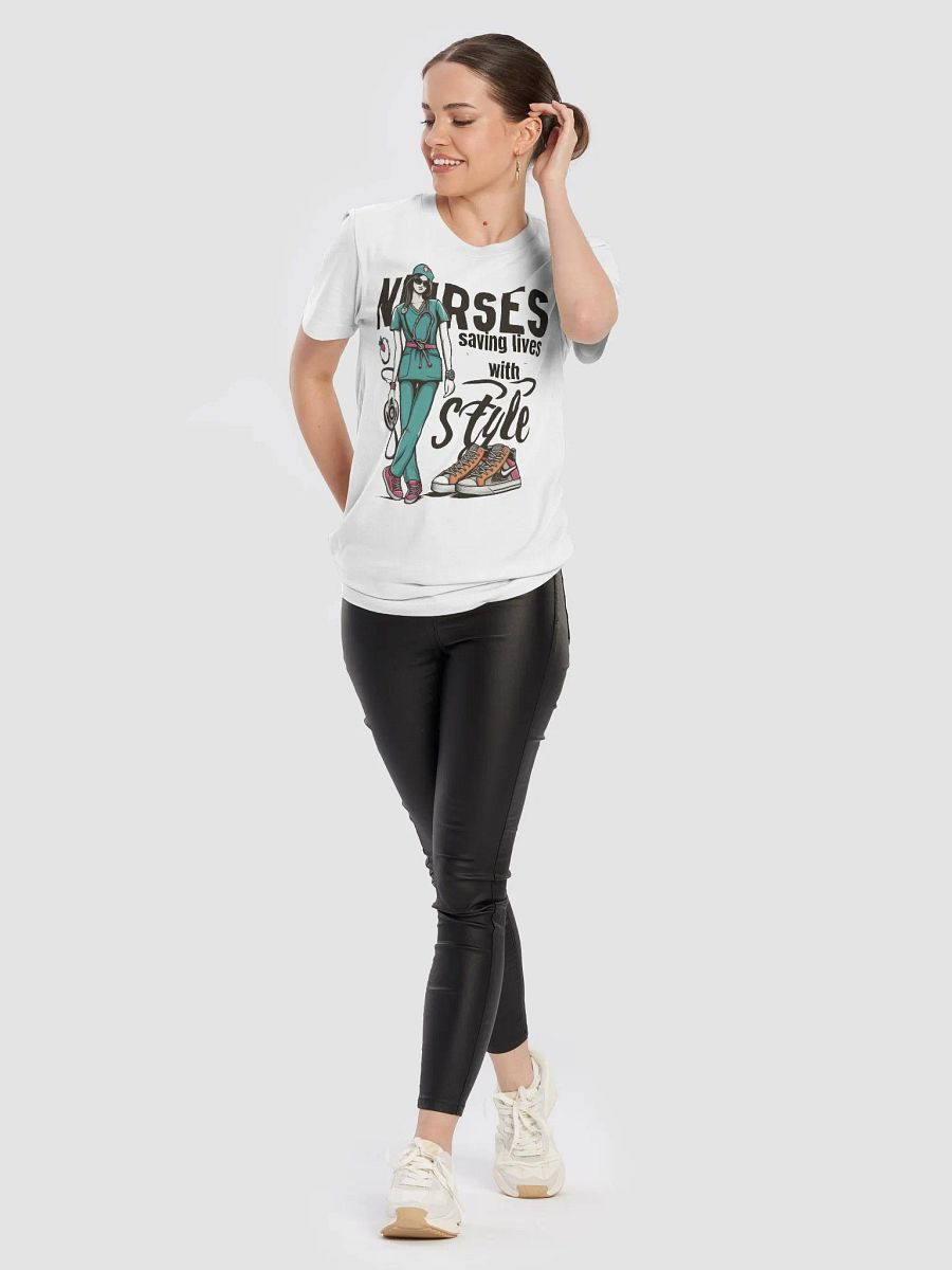 Health Professionals: Stylish Nurse Heartbeat T-Shirt product image (104)