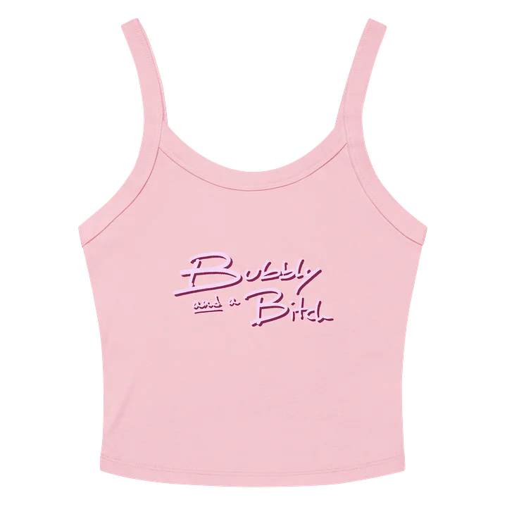 Bubbly and a B (pink shadow design) tank product image (2)