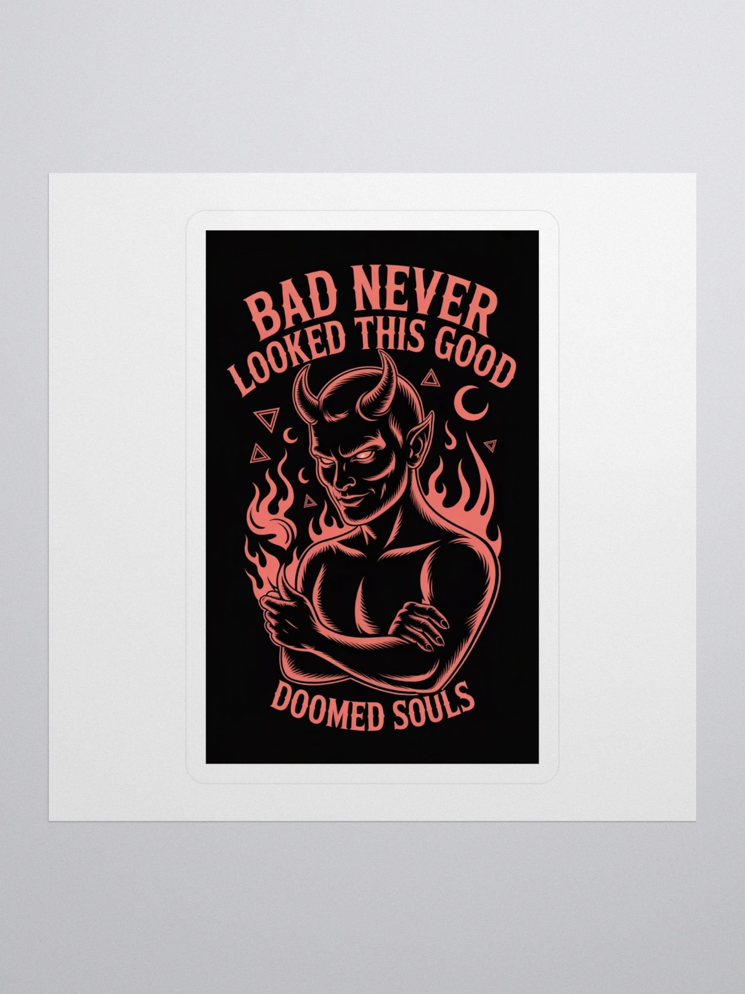 Bad Never Looked This Good Devil Kiss Cut Stickers product image (1)