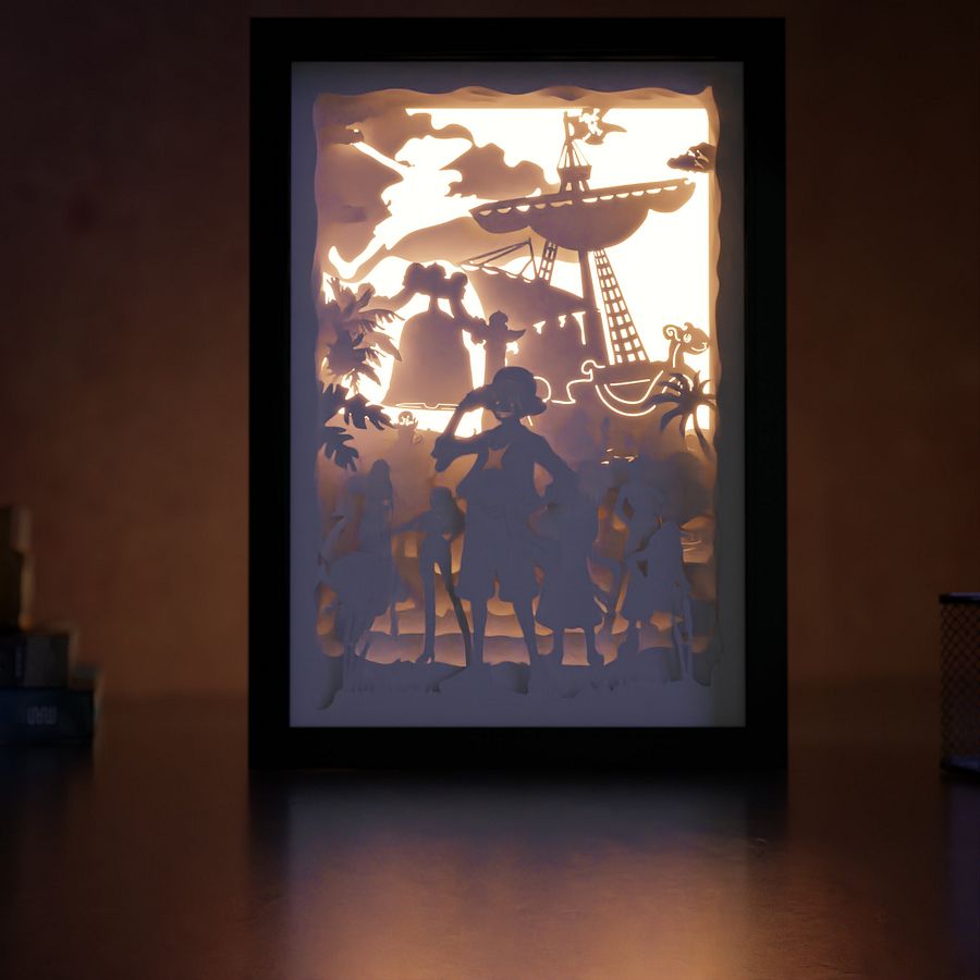 One Piece Lightbox template 2 in 1 - PDF PNG SVG DXF + Video Tutorial product image (4)