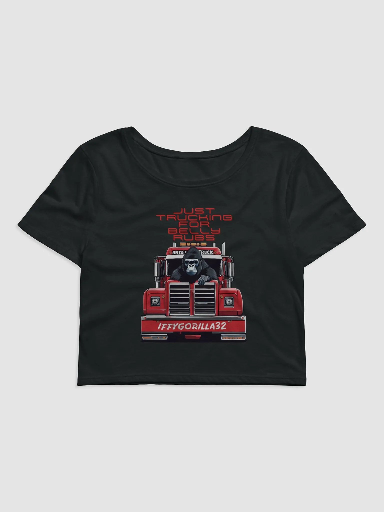 Just Trucking for Belly Rubs Crop Top product image (1)