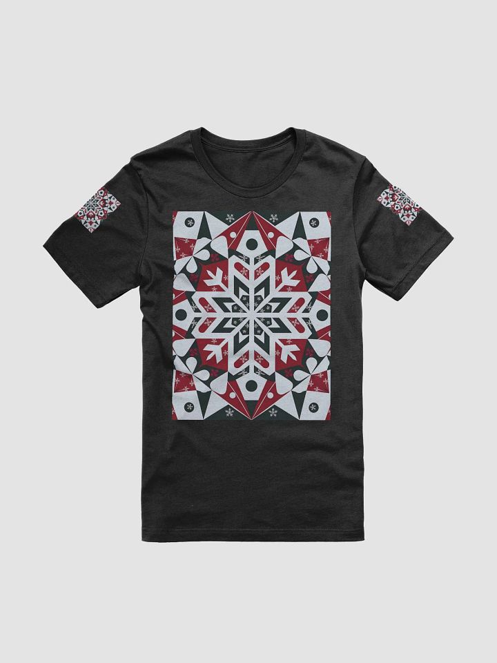 Geometric Snowflake Symmetry T-Shirt product image (1)