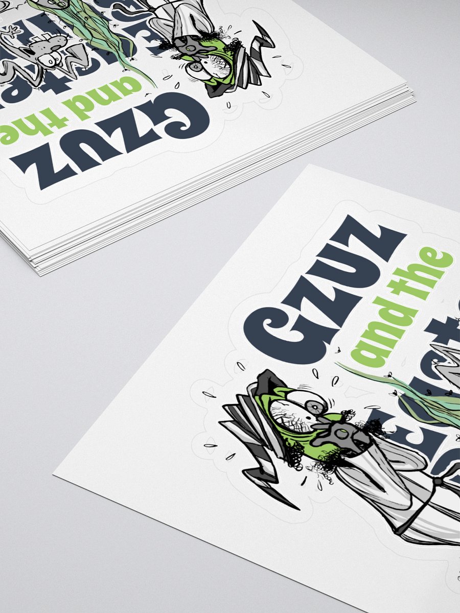 Whimsical Kiss Cut Stickers - Gzuz and the Easter Bunny product image (4)