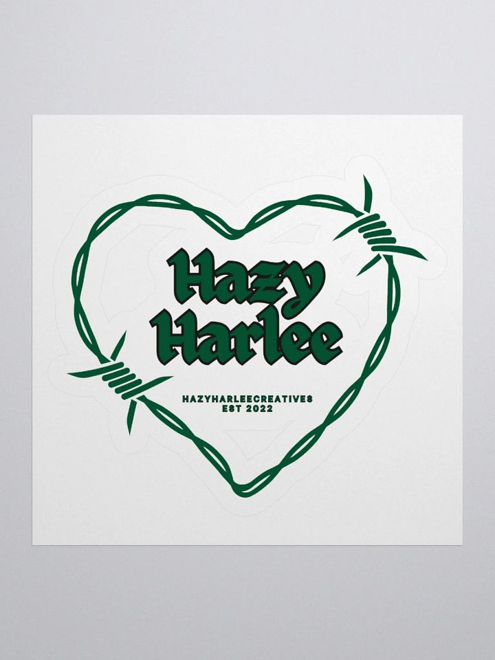 Barbed Heart Kiss Cut Stickers product image (1)