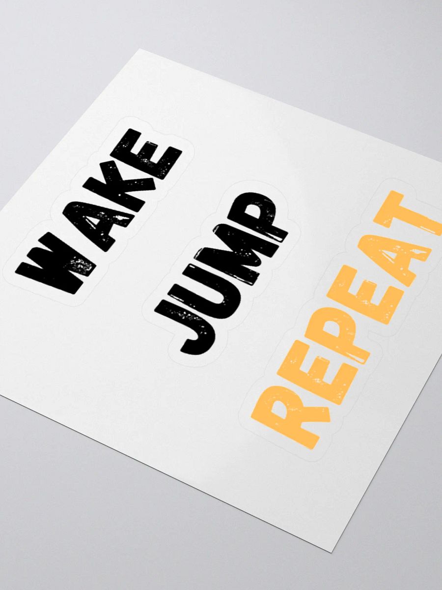 Wake Jump Repeat Sticker product image (3)