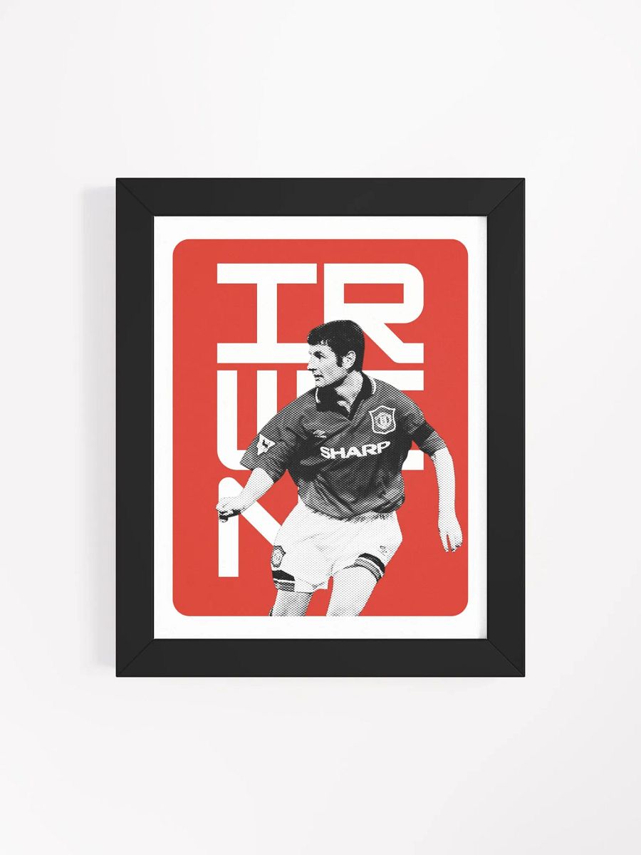 Denis Irwin BW Manchester United Name Art Framed Print product image (4)
