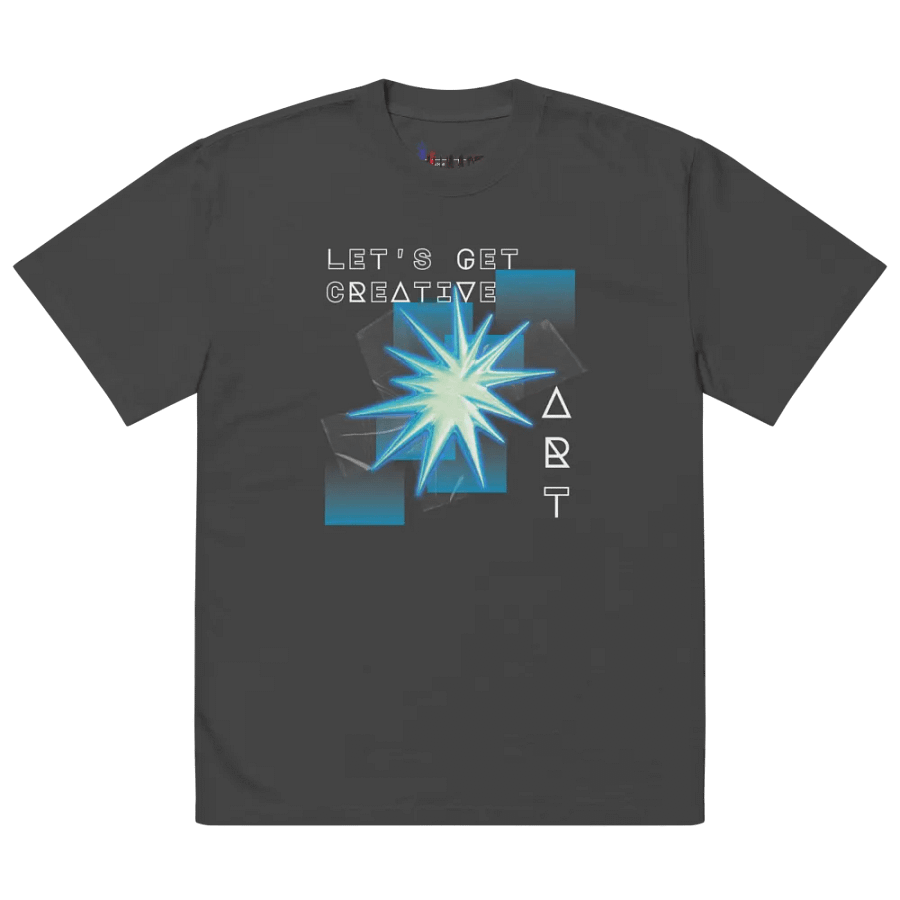 Let's get creative oversize fit t-shirt product image (4)