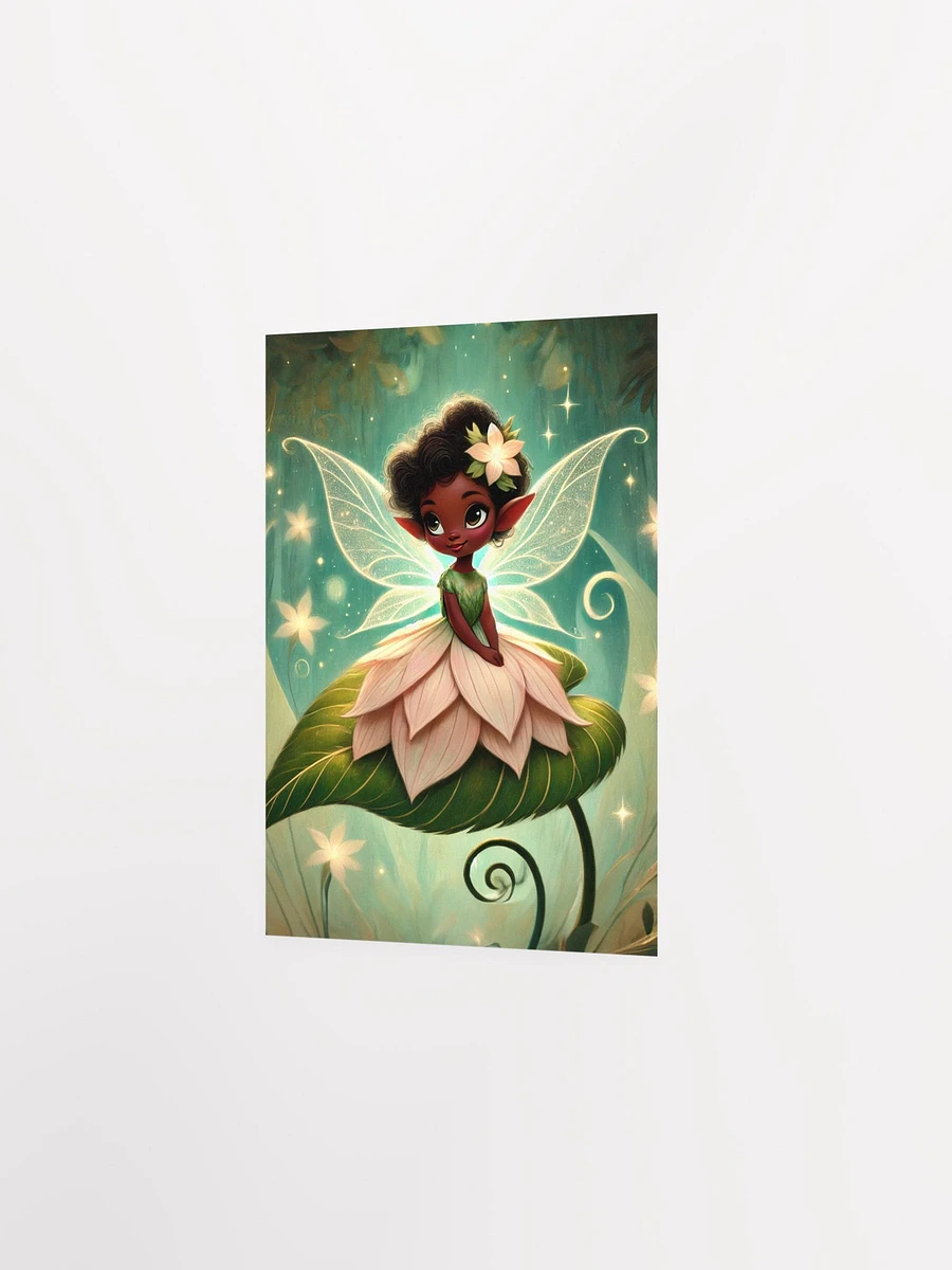 Poised Flower Fairy on Magical Leaf Premium Poster product image (17)