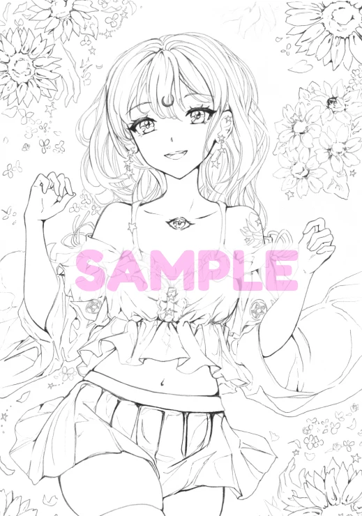 Coloring Book Page: Witch of the Clover Stars product image (1)